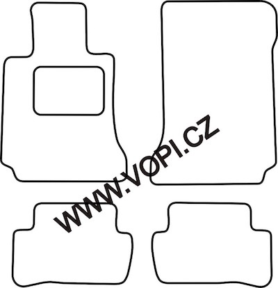 Autokoberce Mercedes C W204 2007 - 2011 Autofit (2949)